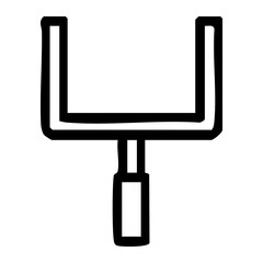 American Football Goal Post Icon © biboae