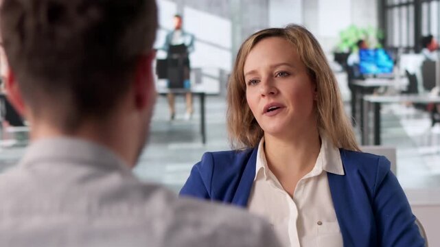HR Manager Leading Disciplinary Meeting After Recruiting Process Mistakes