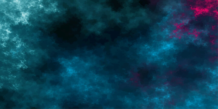 A dark blue abstract background featuring a design of bright stars and light motion textured with smoke and galaxy cloud patterns for a cosmic art wallpaper