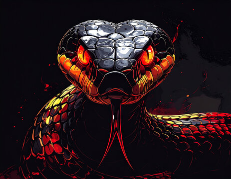 cobra snake vector version