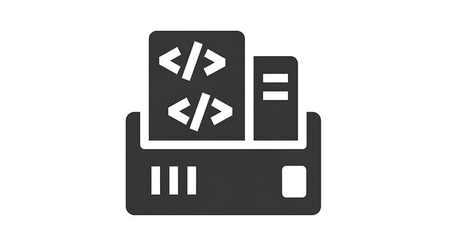 Coding credit card technology finance illustration with code symbols on black card