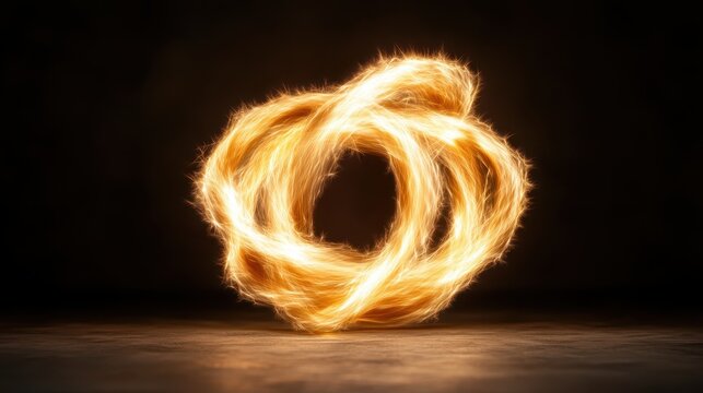 A stunning abstract representation of a swirling light formation that symbolizes energy, movement, and creativity, evoking feelings of dynamism and artistic expression.