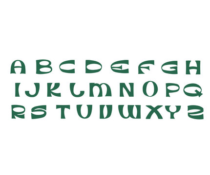 Abstract font vector graphic design for apparel, stickers, posters, background and others.