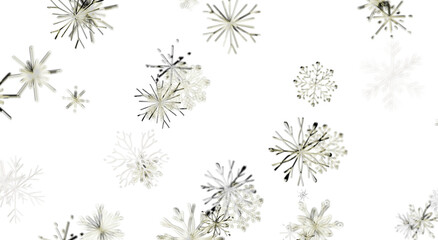 Festive winter background with falling snowflakes. Perfect for seasonal designs and greetings. Abstr © vegefox.com
