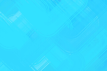 Fototapeta premium Abstract Light Blue Geometric Background with Overlapping Translucent Curves and Diagonal Lines