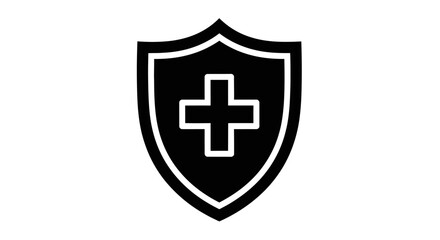 Fototapeta premium Medical Shield Protection Health Symbol.