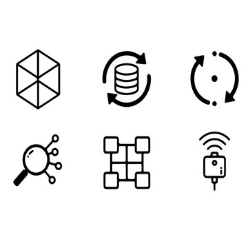 digital twin technology and rag pipeline data visualization icons