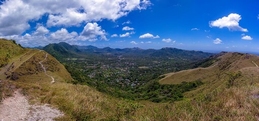 Naklejka premium Panoramic valley landscape in Valle de Anton Panama