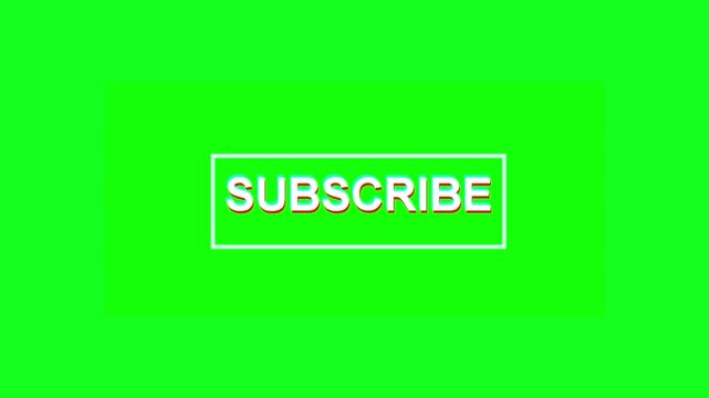 High-Energy Cyberpunk Glitch Subscribe Button Animation