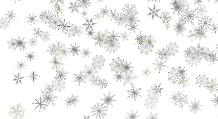 Abstract white winter background with snowflakes. Perfect for seasonal designs and greetings. © vegefox.com