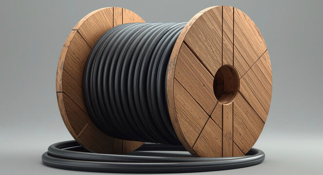 A cable drum is a device used to store and roll out electrical cables, fiber optic cables, or wires. 