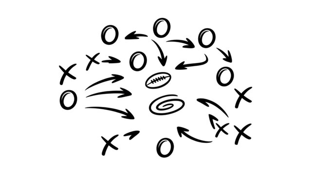 Circular diagram depicting state transitions with start and end states marked Vector