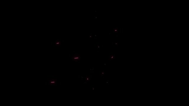 Neon healthy liver animation, red glowing medical concept, abstract organ

