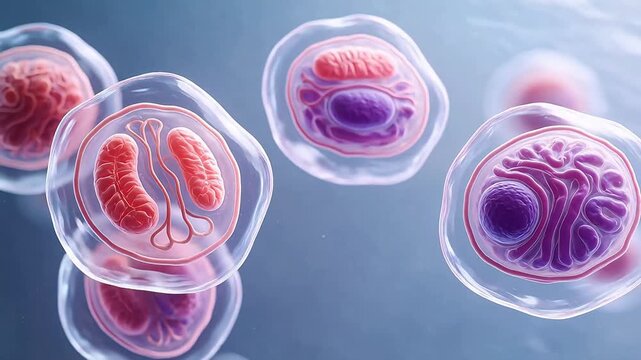 Cellular structures under microscope