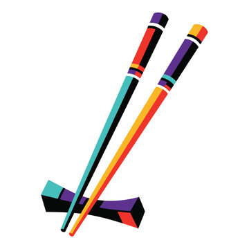 Colorful paintbrushes with rainbow handles and ferrules  artistic tools icon