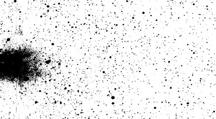 Obraz premium Abstract Hand Drawn Ink Blot and Paint Splatter. 