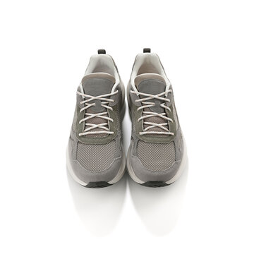 A pair of sneakers created with focus stacking technique for better sharpness of entire image   
