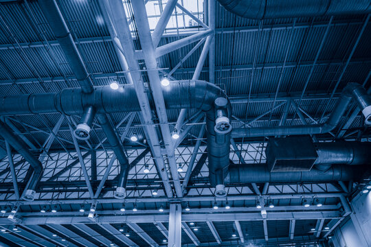 Captivating Industrial Architecture with Striking Structural Details From Below
