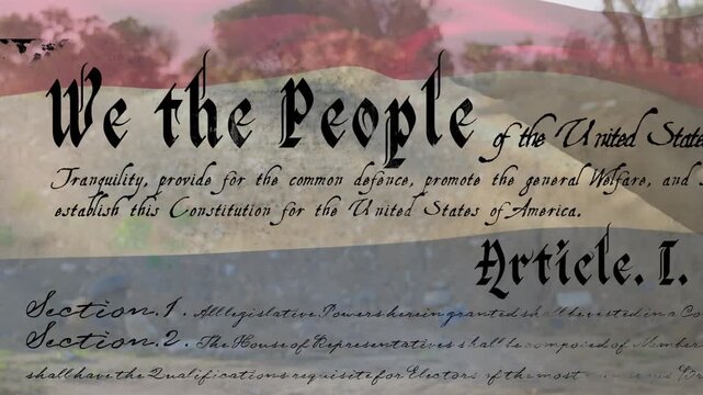 Animation of writings and flag of netherlands over diverse soldiers