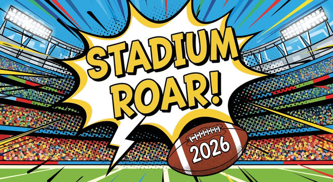 American Football Stadium Roar Crowd Excitement Game Day 2026 Celebration