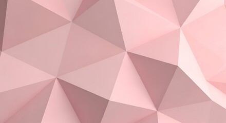 Obraz premium Abstract geometric pink background, low poly style, modern design.