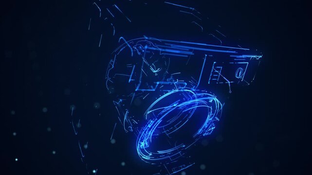 washing machine digital 4k effect animation, Washing Machine neon on black background. Neon washing machine Pictogram animation. laundry neon drum of washing machine, 4k video