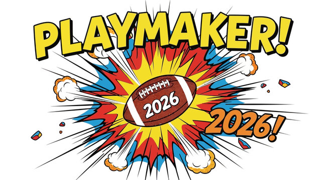 Playmaker 2026 American Football Action Comic Style