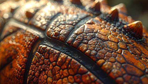 Close-up of a textured brown leather surface.