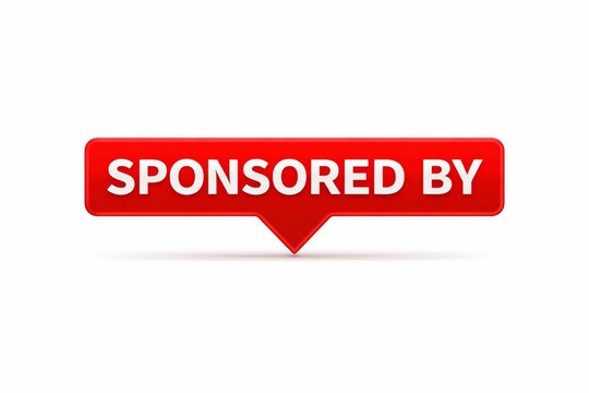 Red sponsored by badge indicating advertisement or partnership support