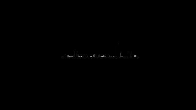 Modern Colorful Audio Spectrum Visualizer with Sound Waves on Black Background