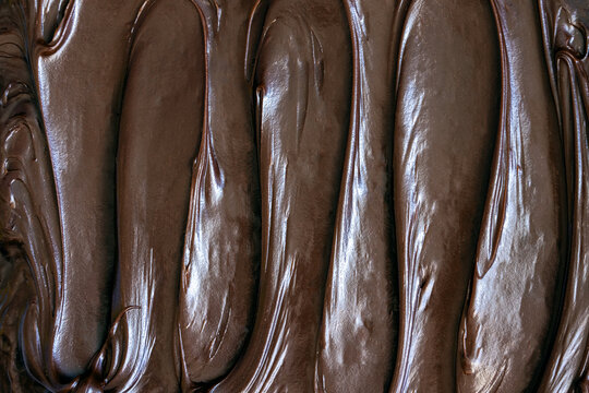 Close-up of chocolate frosting	