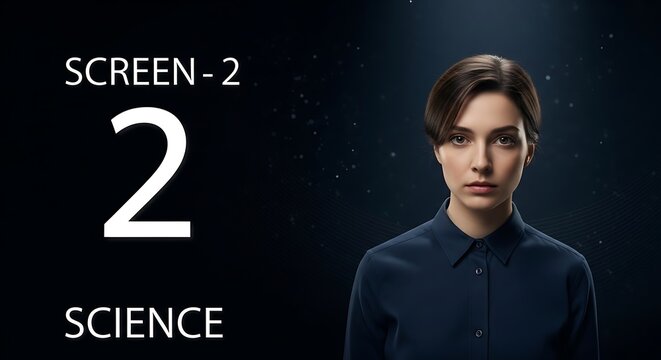 Screen 2 Science - A Womans Portrait in a Dark Setting.