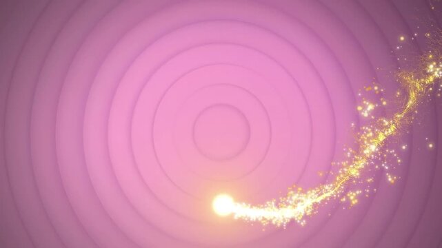 A number of circles pulse in a hypnotic motion in a seamless loop