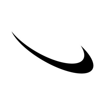 Abstract Swoosh Line Silhouette Dynamic Curve Icon