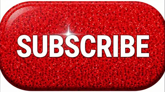 Red textured button with white text