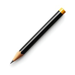 Naklejka premium Pencil Precision: A classic pencil, sharp and ready, positioned for creativity and writing. The embodiment of simplicity and usefulness