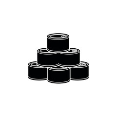 Stack of Canned Goods Illustration. © Romlah