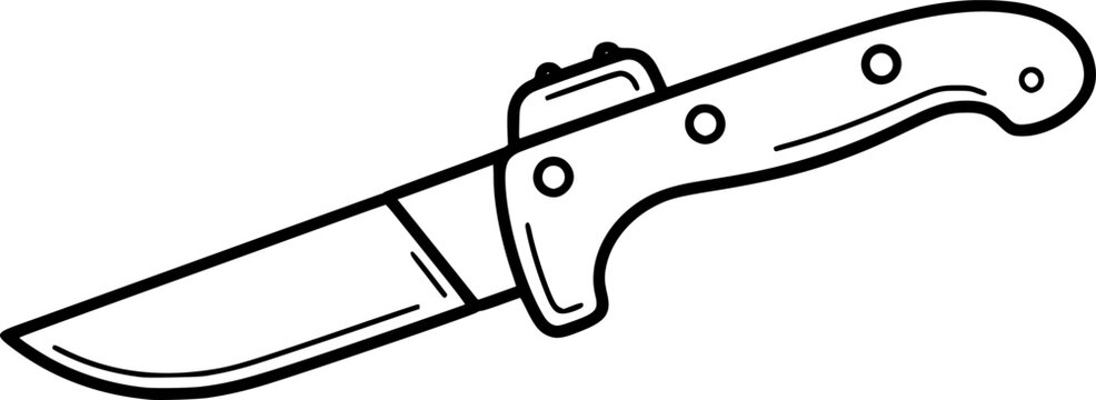 Jackknife. Cute jackknife isolated on white background. Vector illustration