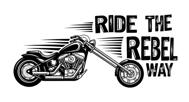 Rebel Motorcycle Ride Fast Bike.