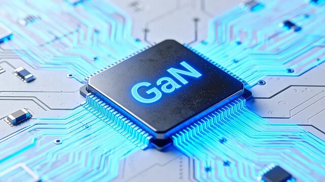 GaN chip on circuit board