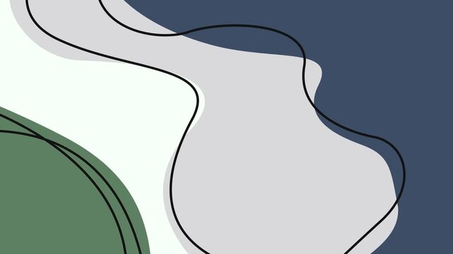 bstract Minimal Animation Background, Soft Colors and Simple Shapes Loop