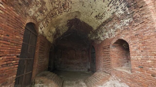 Ancient Brick Ruins and Archaeological Excavation Site of Raja Harsh Ka Tila in Thanesar Kurukshetra India