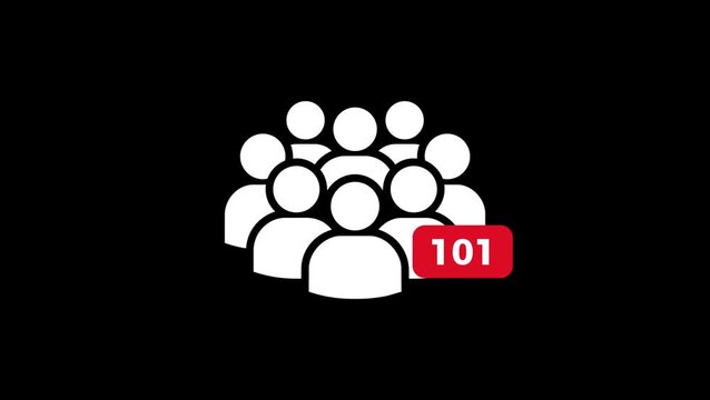 Community animation with increasing number of counts