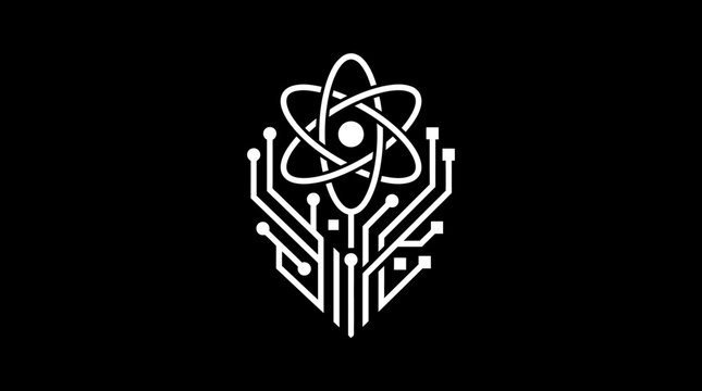 Abstract Atom and Circuit Board