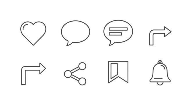 Collection of social media icons.