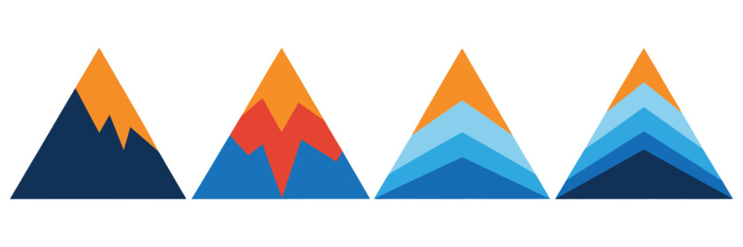 Pyramid, infographic design set, colorful triangular pyramid icons, upward arrows chart, business graph presentation, hierarchy structure visualization, data analytics, flat vector graphics for report