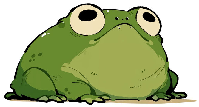 Cute frog lurking | emoji | emote