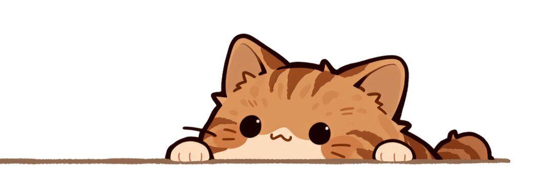 Cute Cat emoji | emote | transparent png | Lurking