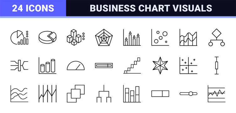 Data visualization and business analytics line graphics