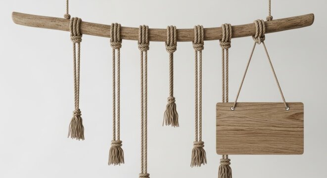 A green and gray flail hangs on a white wall